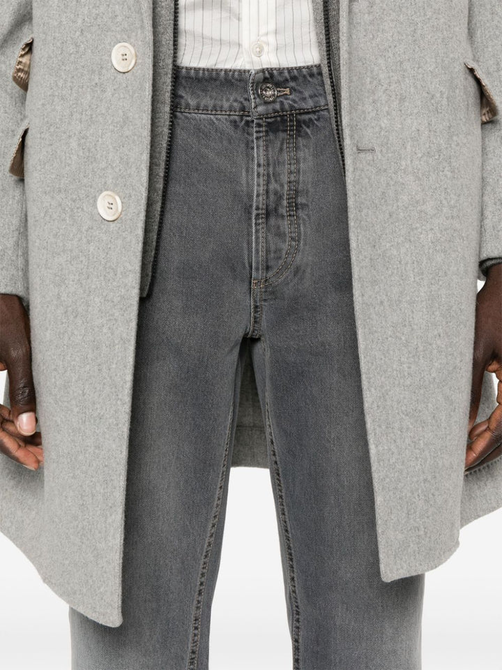 Jeans nero vita media