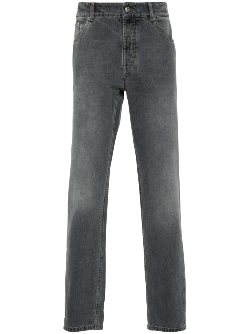 Jeans nero vita media