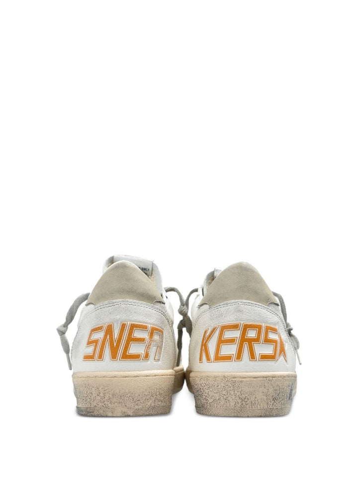 Sneakers Ballstar bianche con applicazione stella e rinforzo a contrasto 