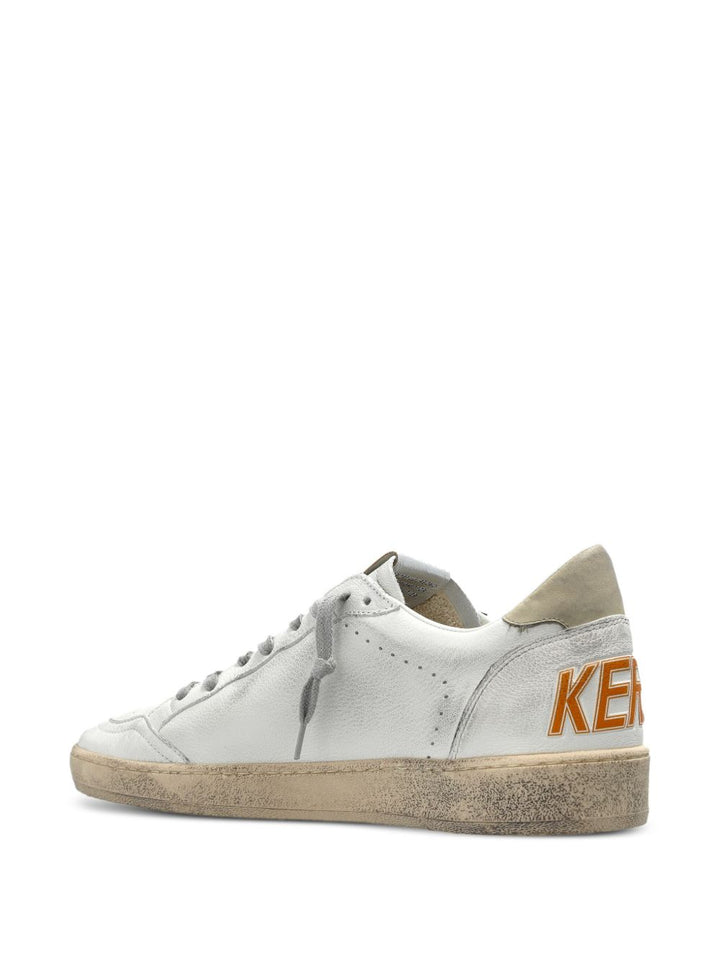 Sneakers Ballstar bianche con applicazione stella e rinforzo a contrasto 