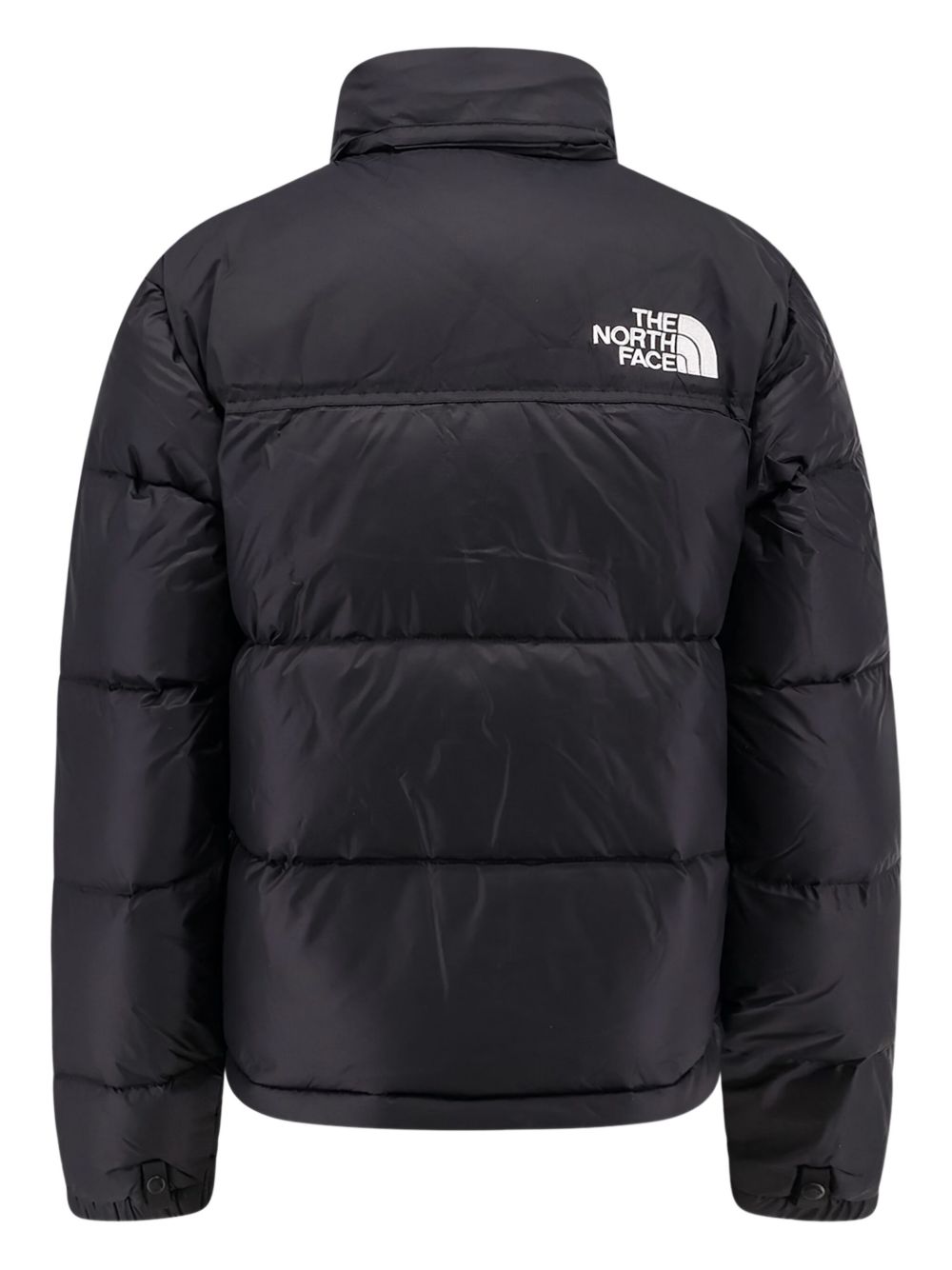 Piumino con logo nero 