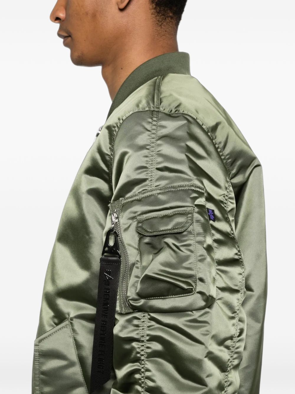 Bomber verde salvia con ruches 