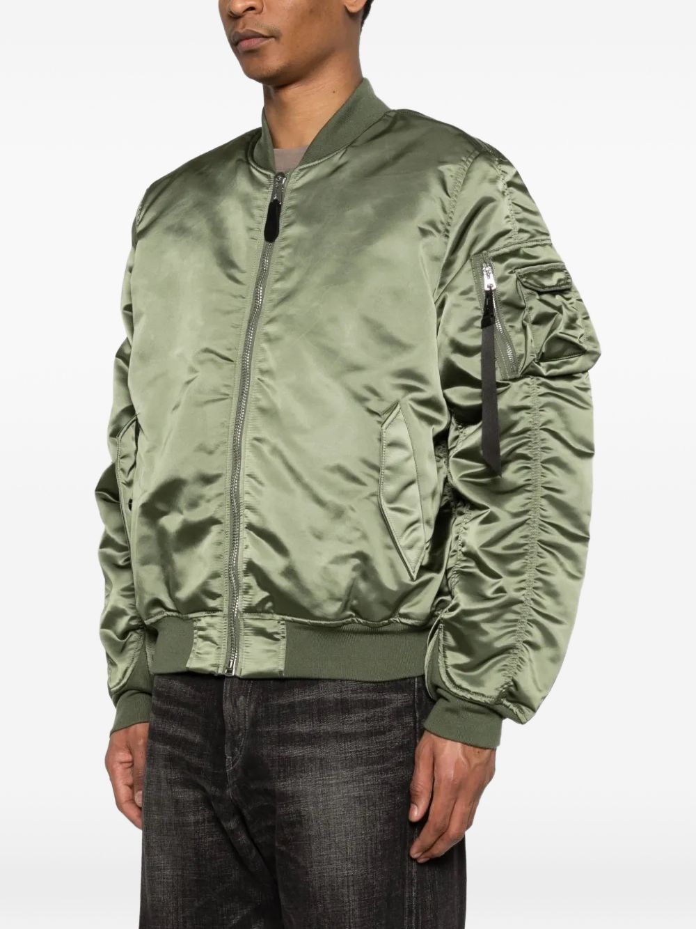 Bomber verde salvia con ruches 
