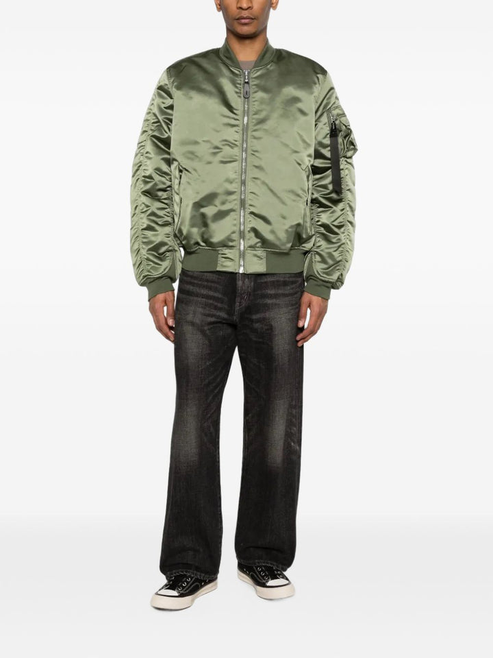 Bomber verde salvia con ruches 