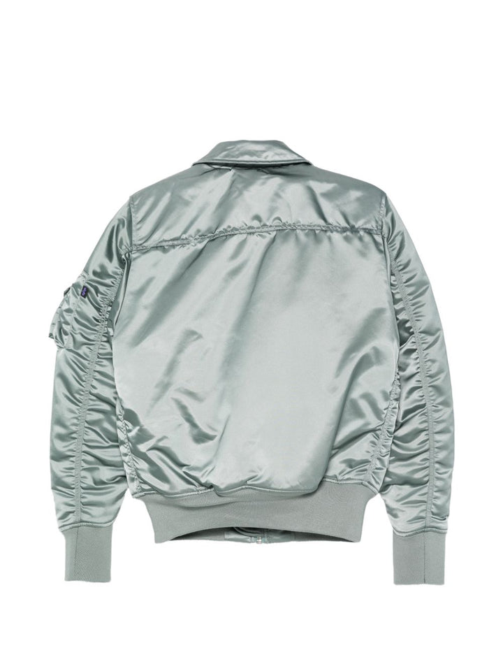 Bomber verde con logo 
