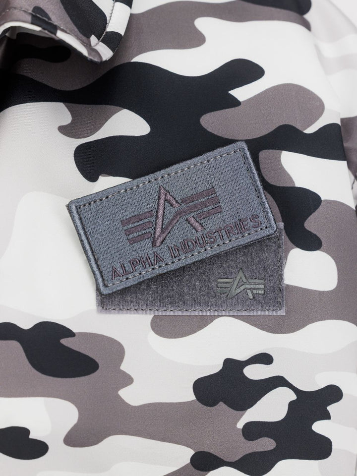 Bomber bianco vaniglia e grigio Alpha Industries 