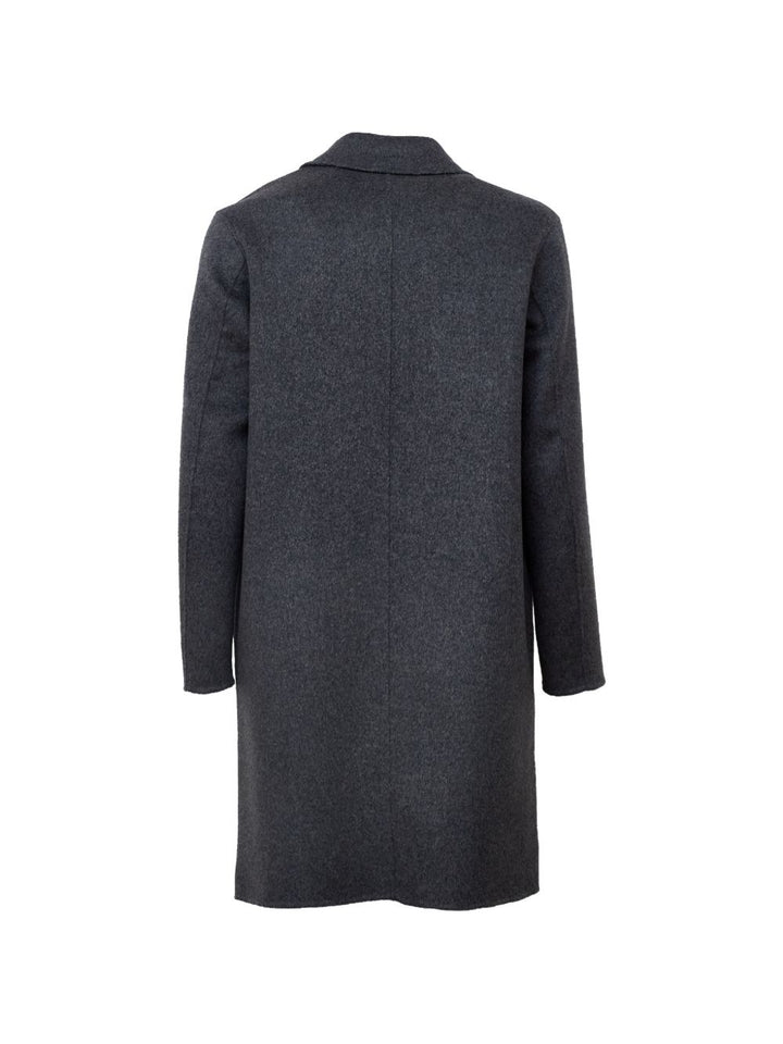 Cappotto monopetto oversize cenere 
