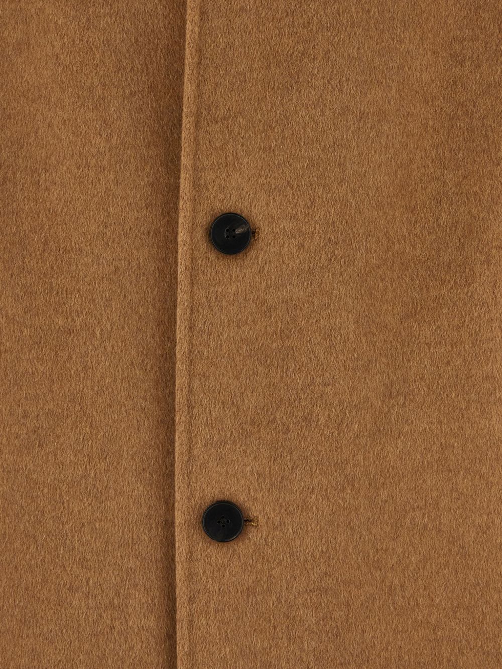 Cappotto monopetto in lana cammello 
