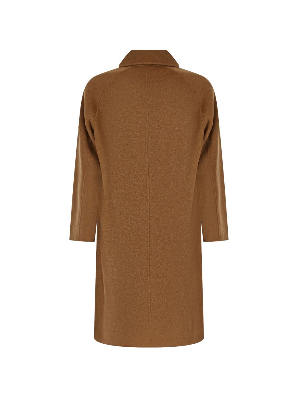 Cappotto monopetto in lana cammello 