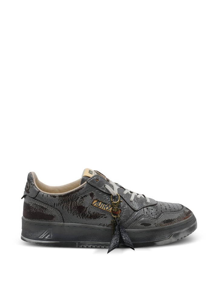 Sneakers grigie Super con logo 