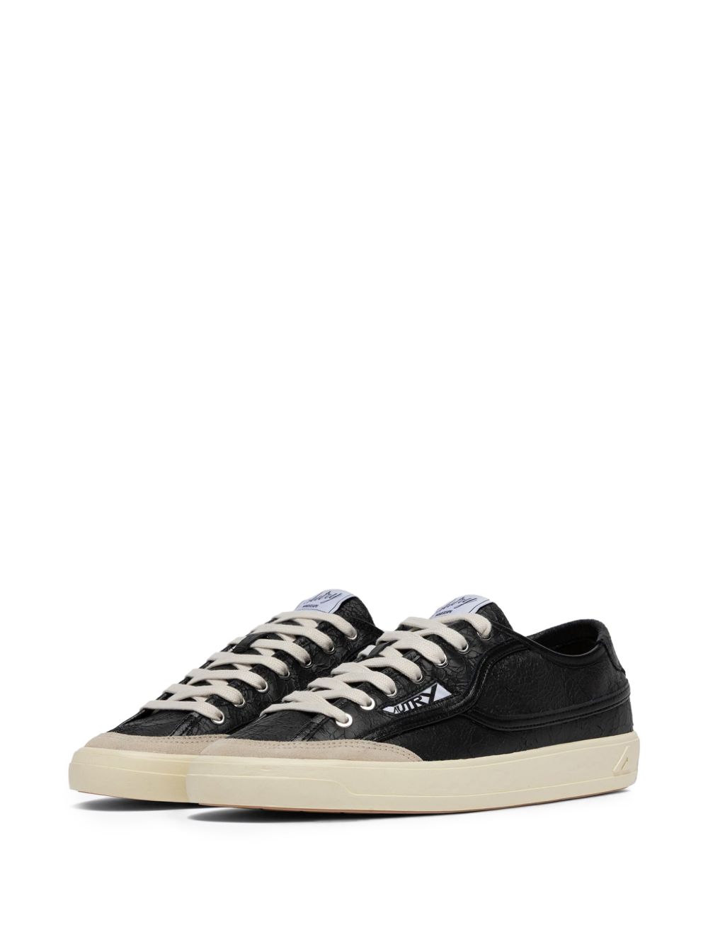 Sneakers Windscape nere in pelle con inserti in suede 