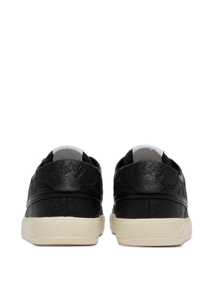 Sneakers Windscape nere in pelle con inserti in suede 