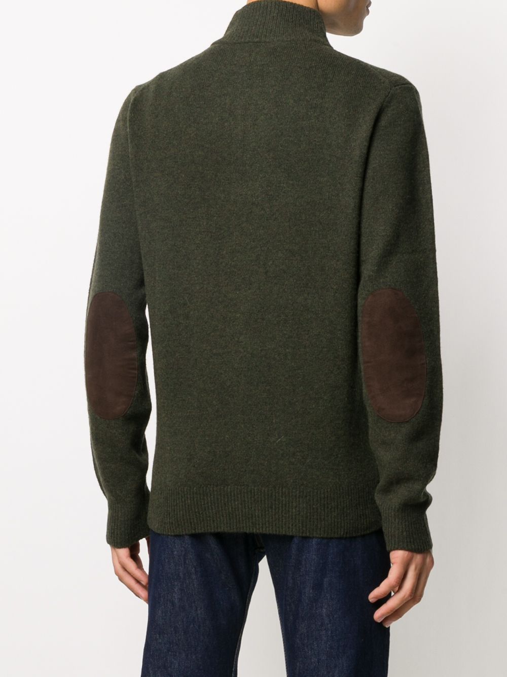 Maglione verde con bottoni 