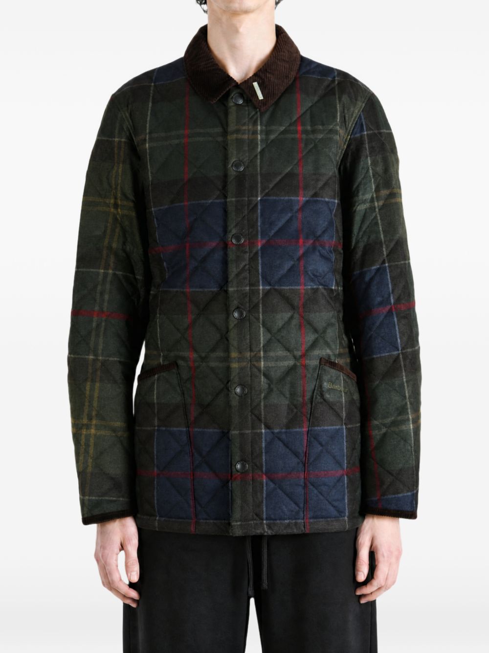Giacca trapuntata Tartan Heritage Liddesdale verde 