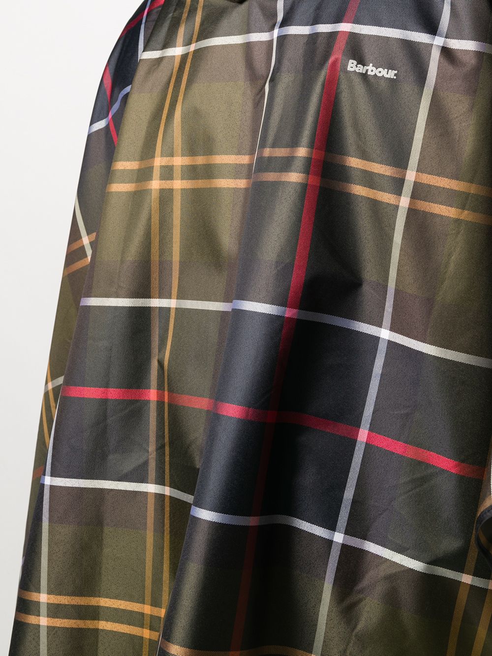 Poncho tartan Barbour con cappuccio 