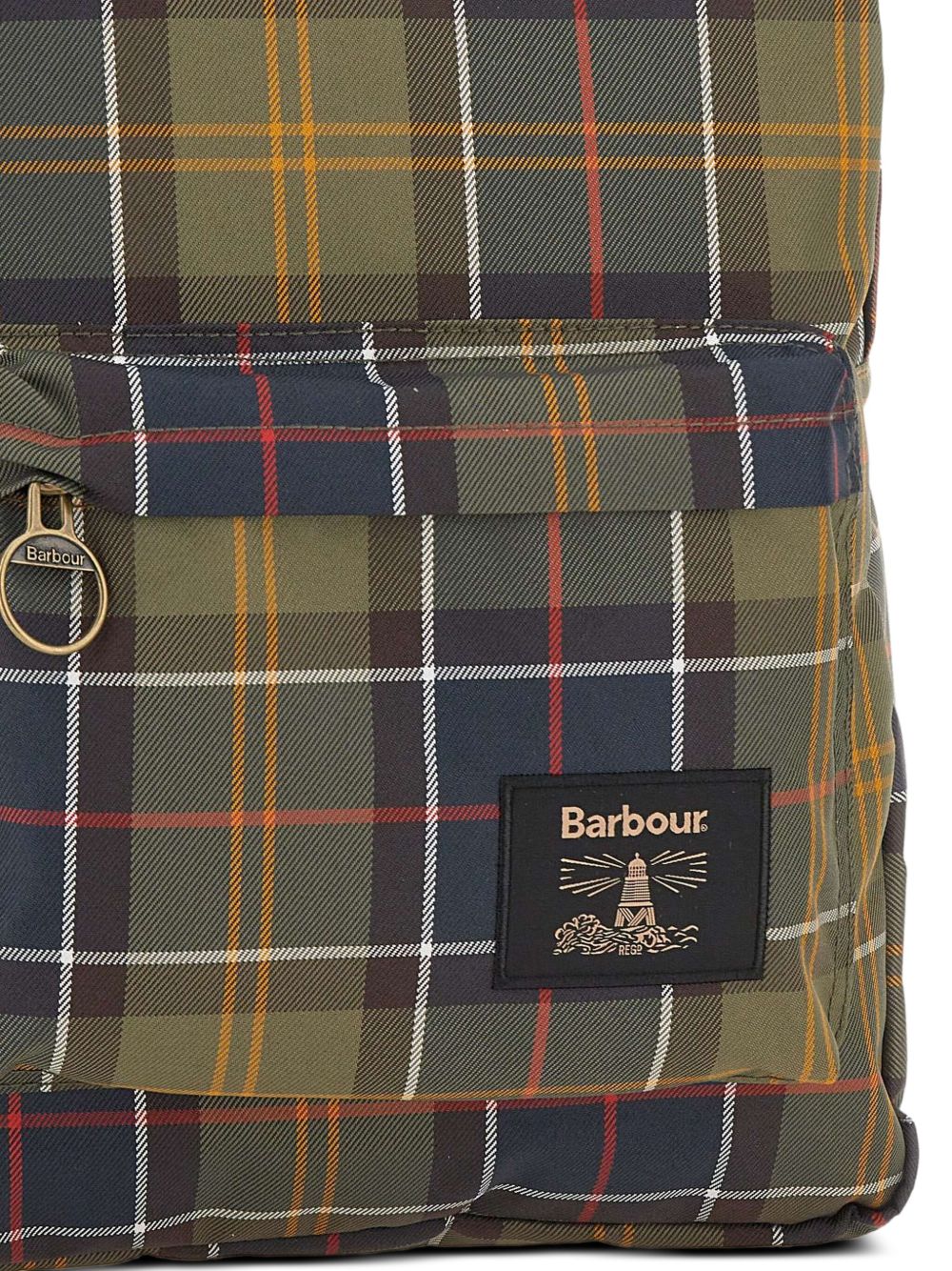 Zaino verde Barbour tartan 