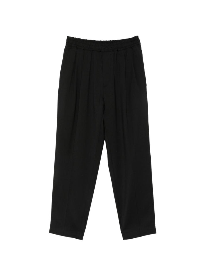 Pantaloni neri con vita elasticizzata 