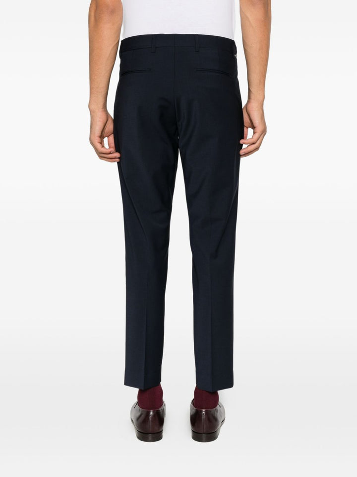 Pantaloni blu Ricky con pieghe 
