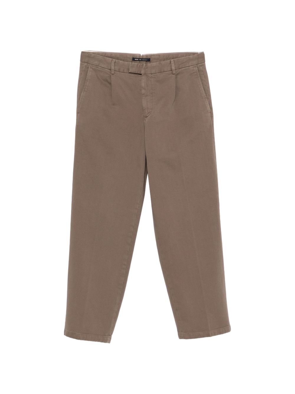 Pantaloni biscotto dritti con pieghe 