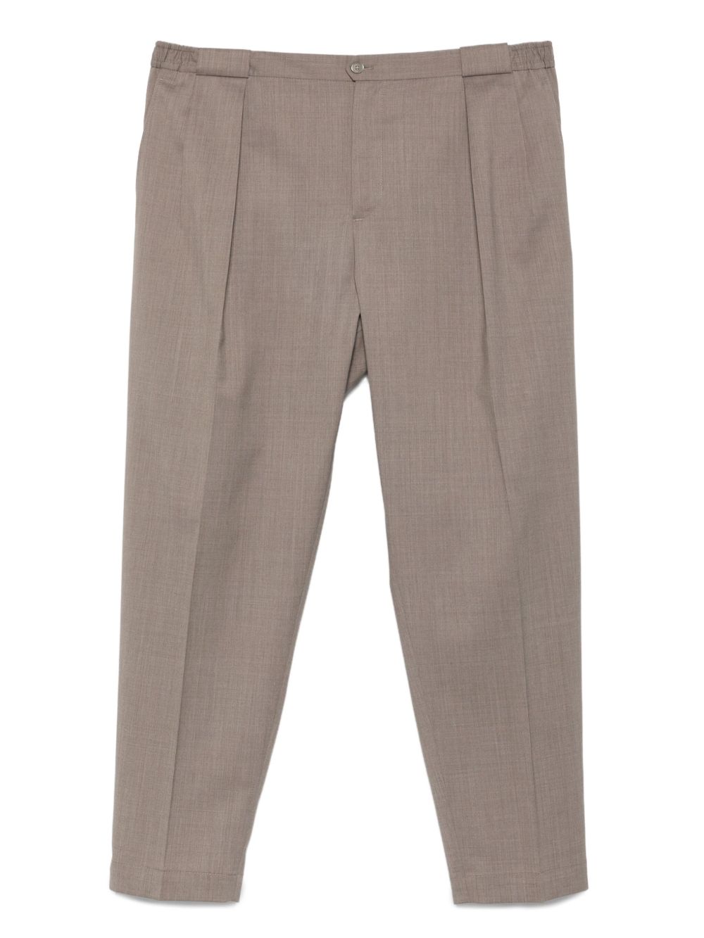 Pantaloni yuta con pieghe frontali 