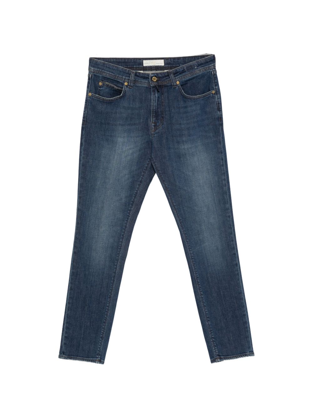 Jeans blu navy slim fit con lavaggio sfumato 