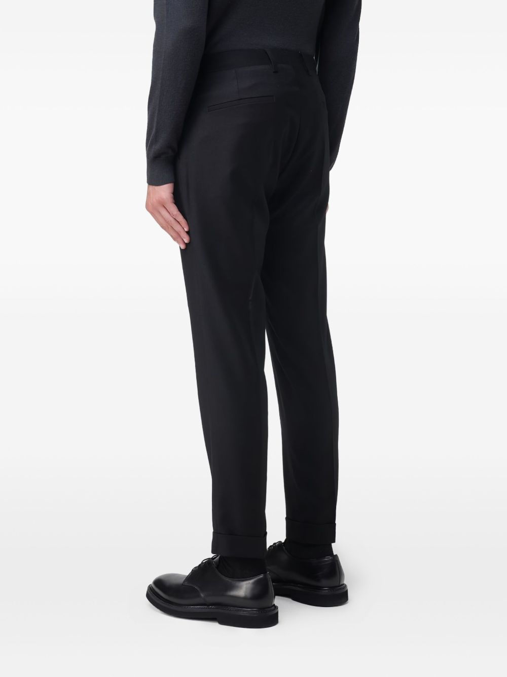 Pantaloni plissé neri 