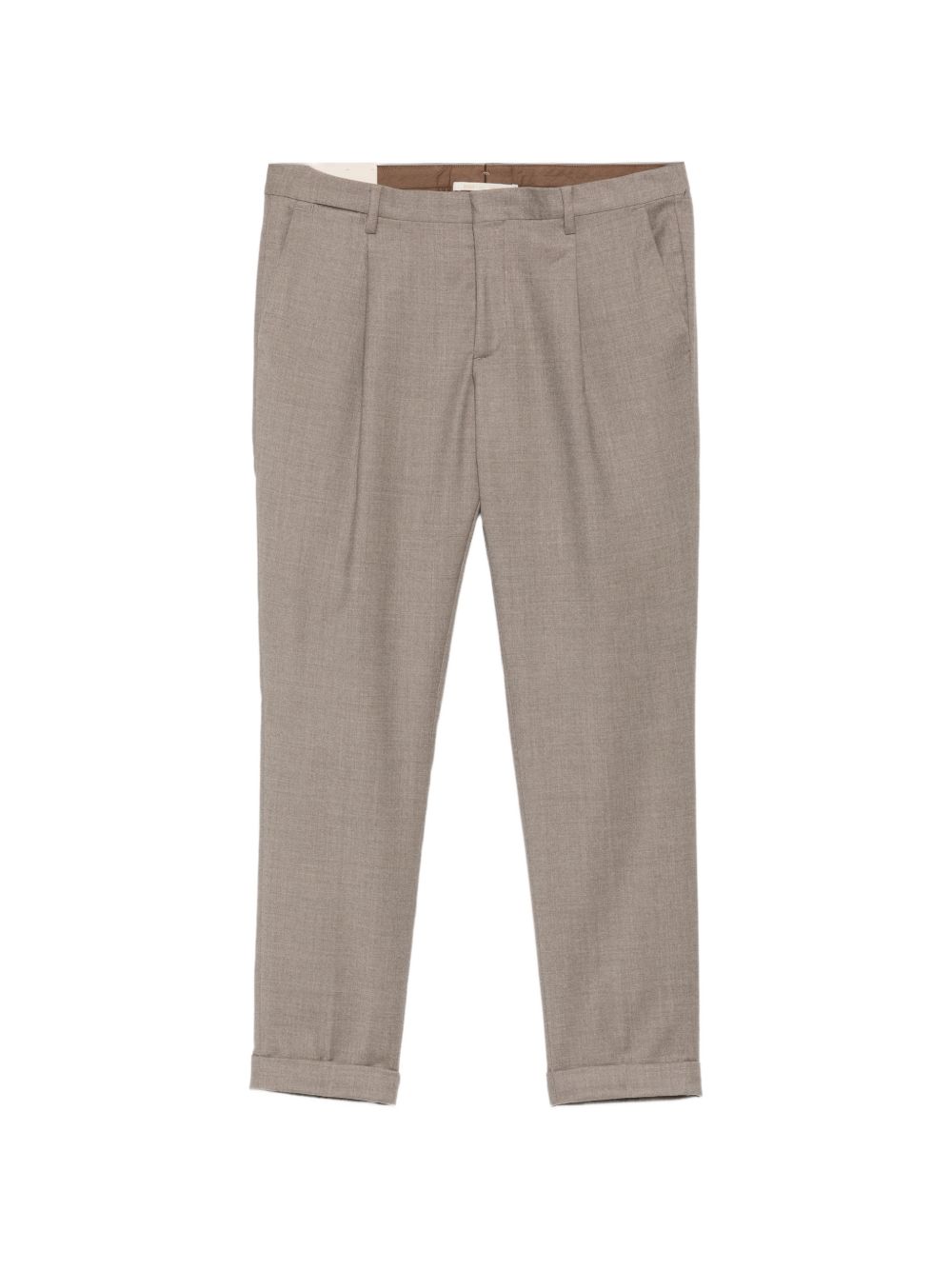 Pantaloni plissè tortora 