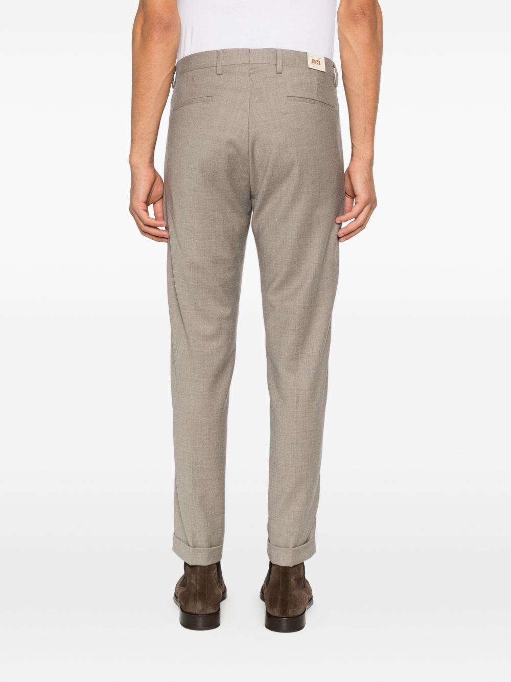 Pantaloni plissè tortora 