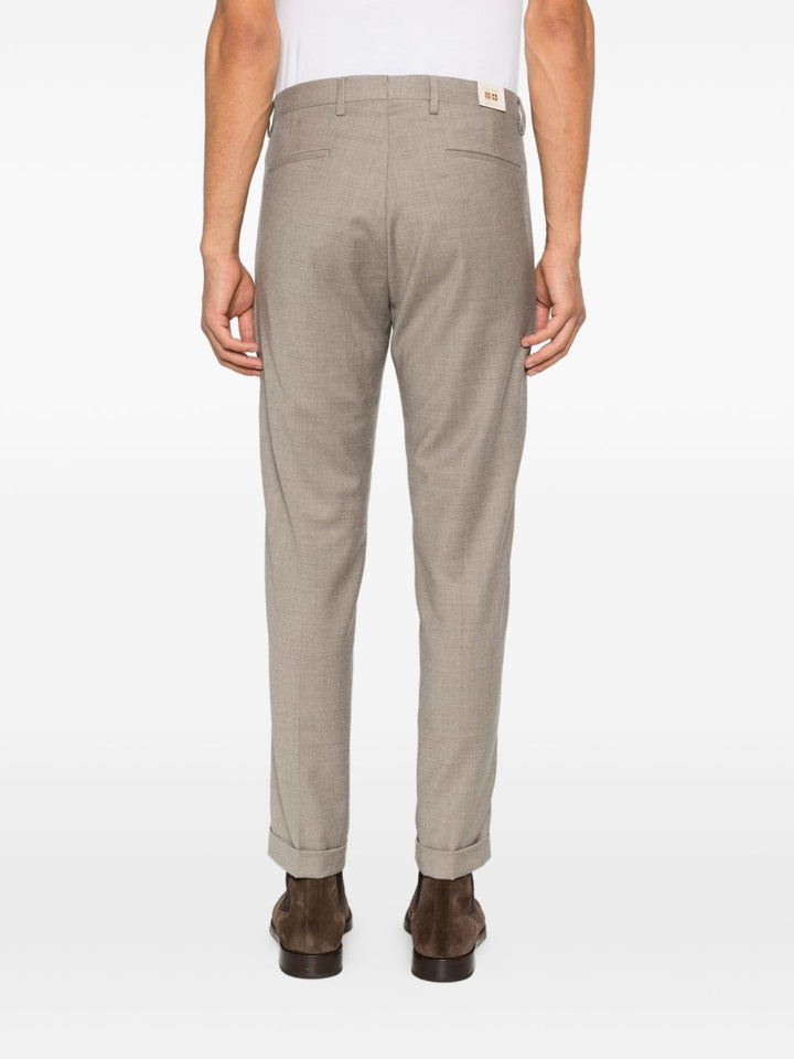 Pantaloni plissè tortora 