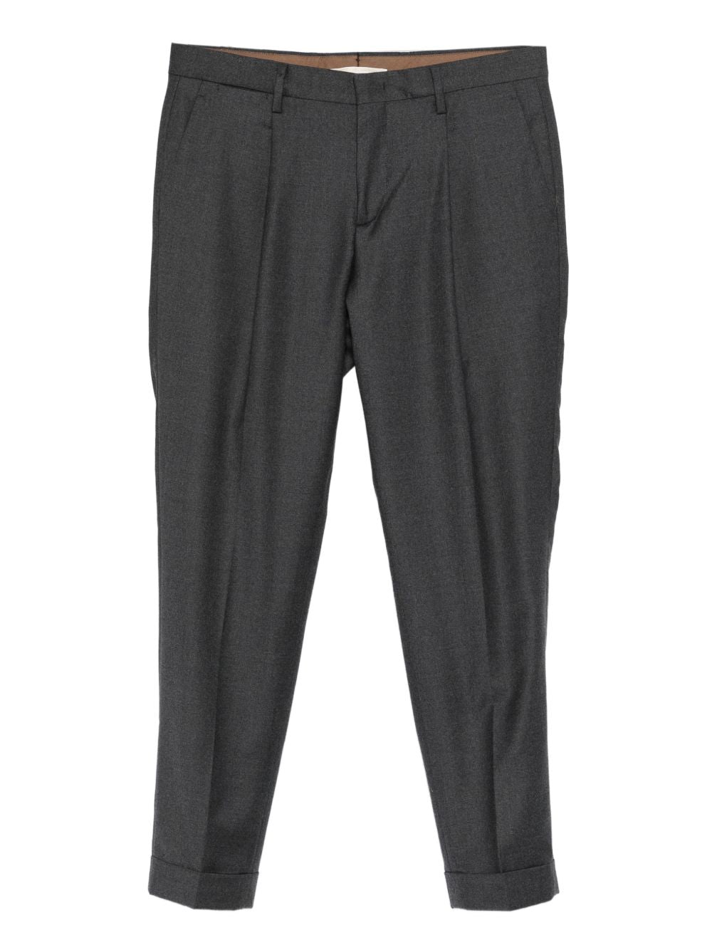 Pantaloni plissè grigio scuro 