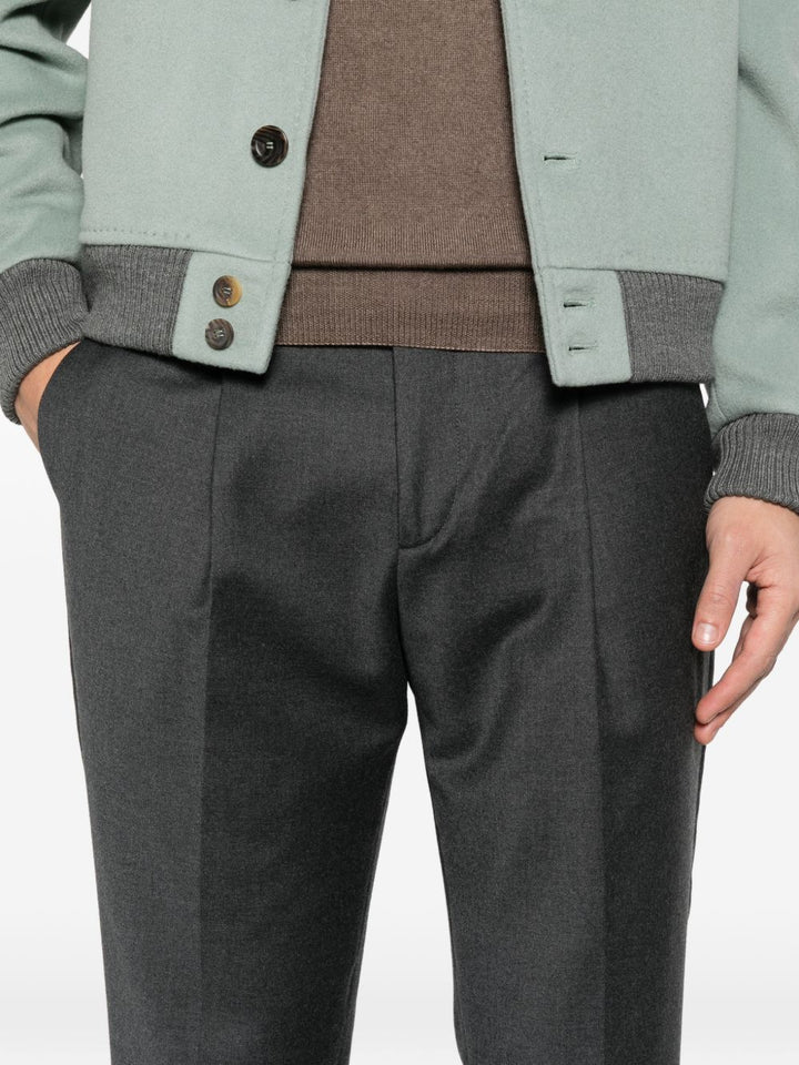 Pantaloni plissè grigio scuro 