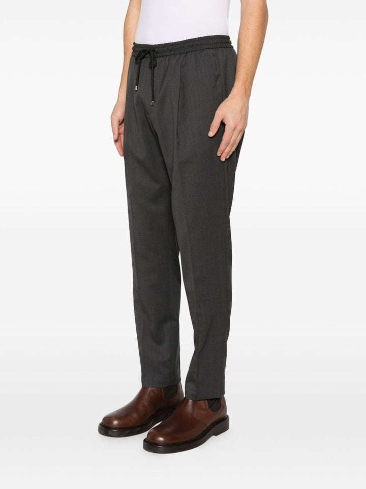 Pantaloni grigio scuro con coulisse 
