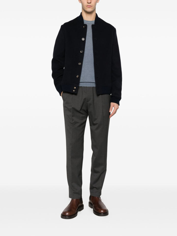 Pantaloni grigio scuro con coulisse 