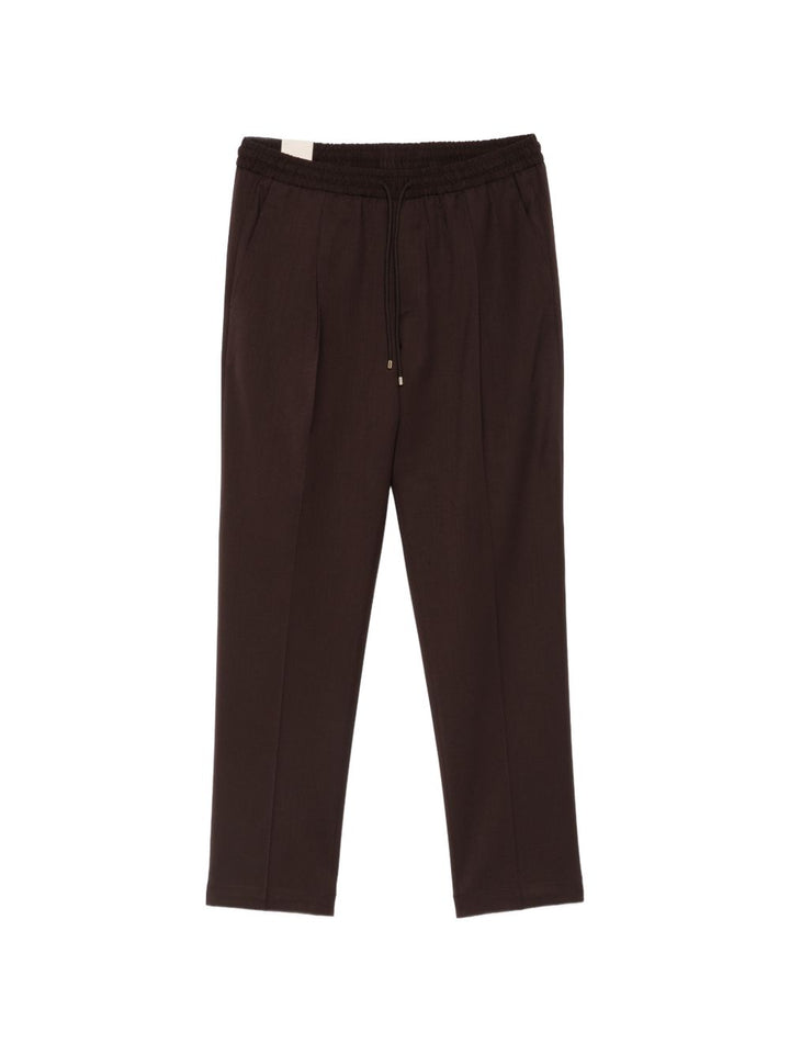 Pantaloni marroni con coulisse 