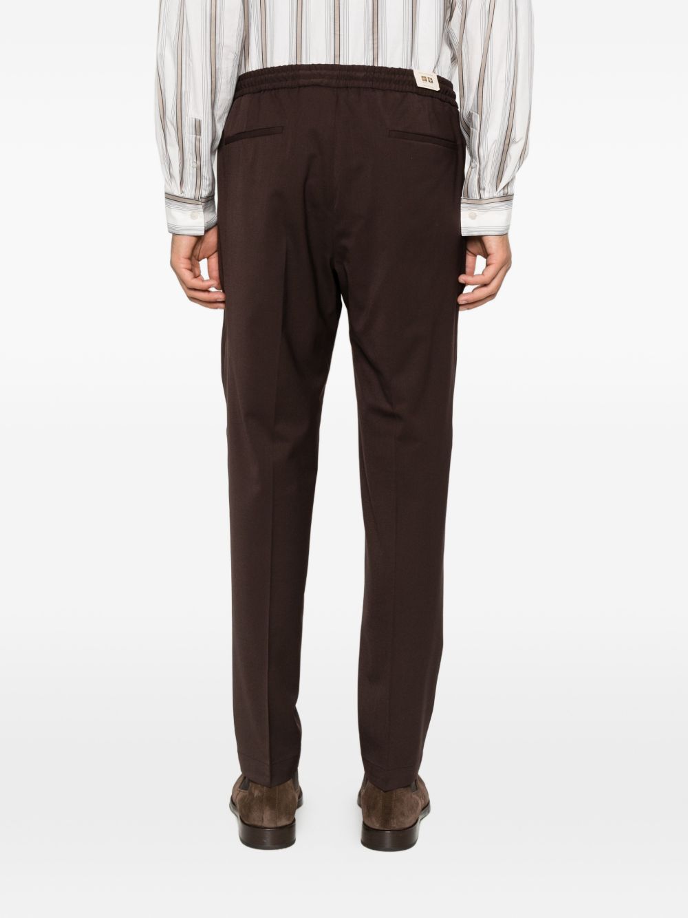 Pantaloni marroni con coulisse 