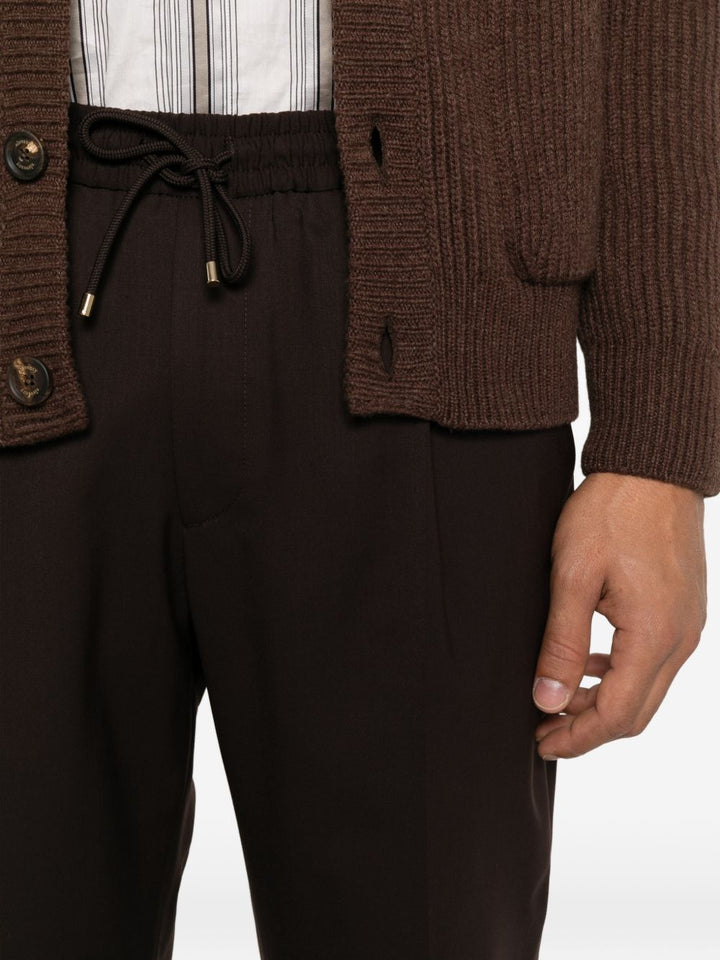 Pantaloni marroni con coulisse 