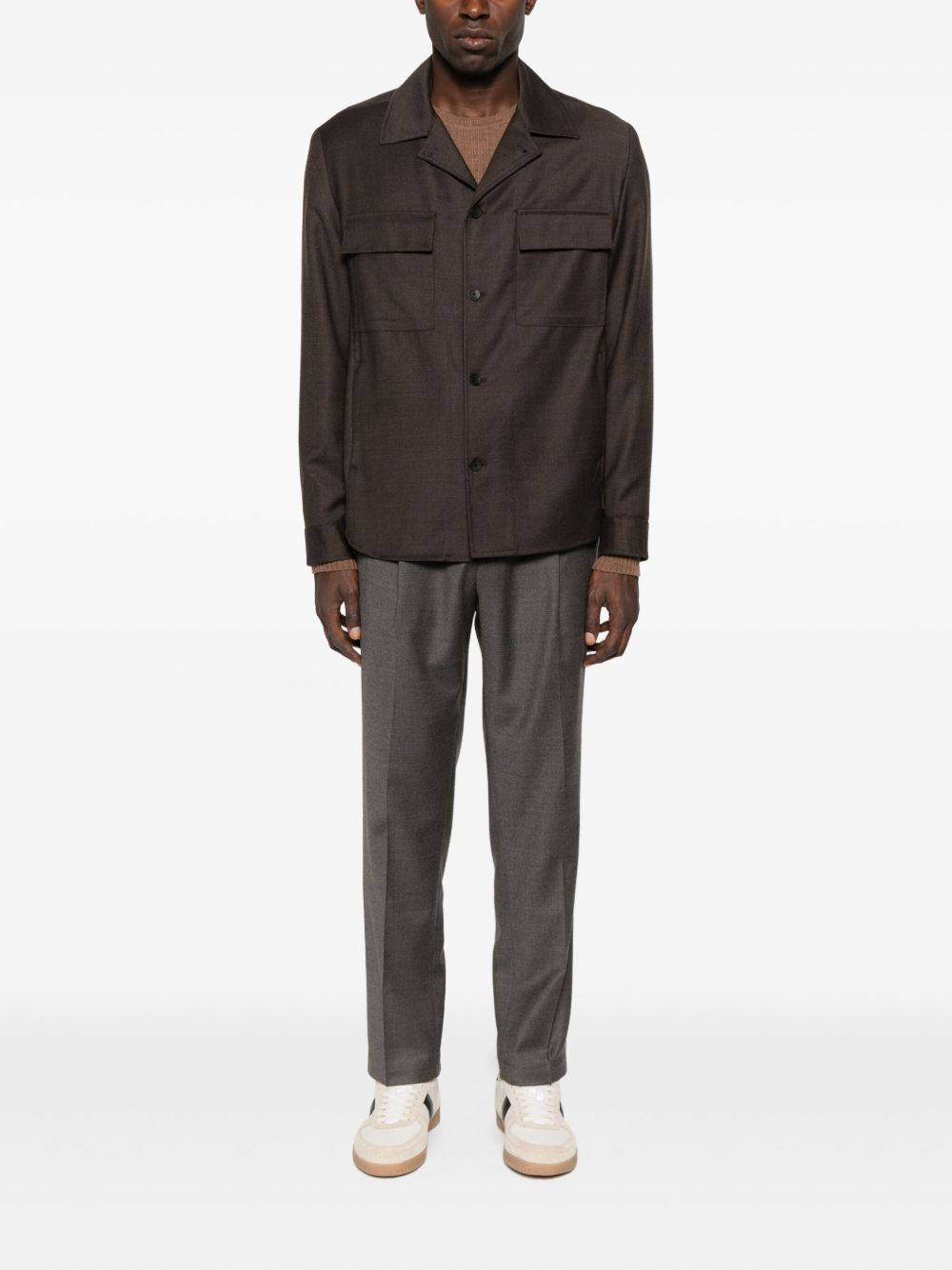 Pantaloni sartoriali Wimbledon tortora 