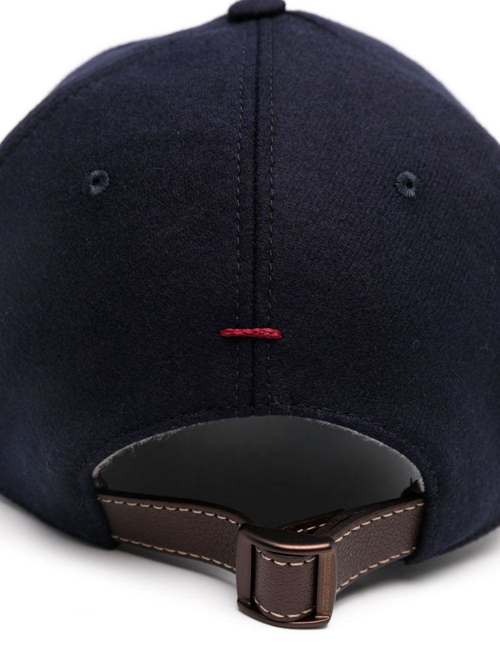 Cappello blu navy con ricamo 
