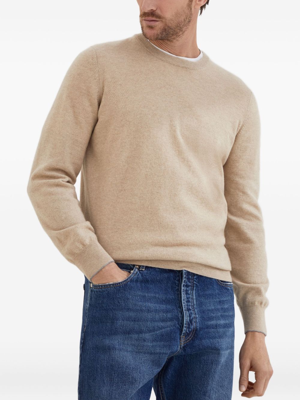 Maglione girocollo girocollo in cashmere 