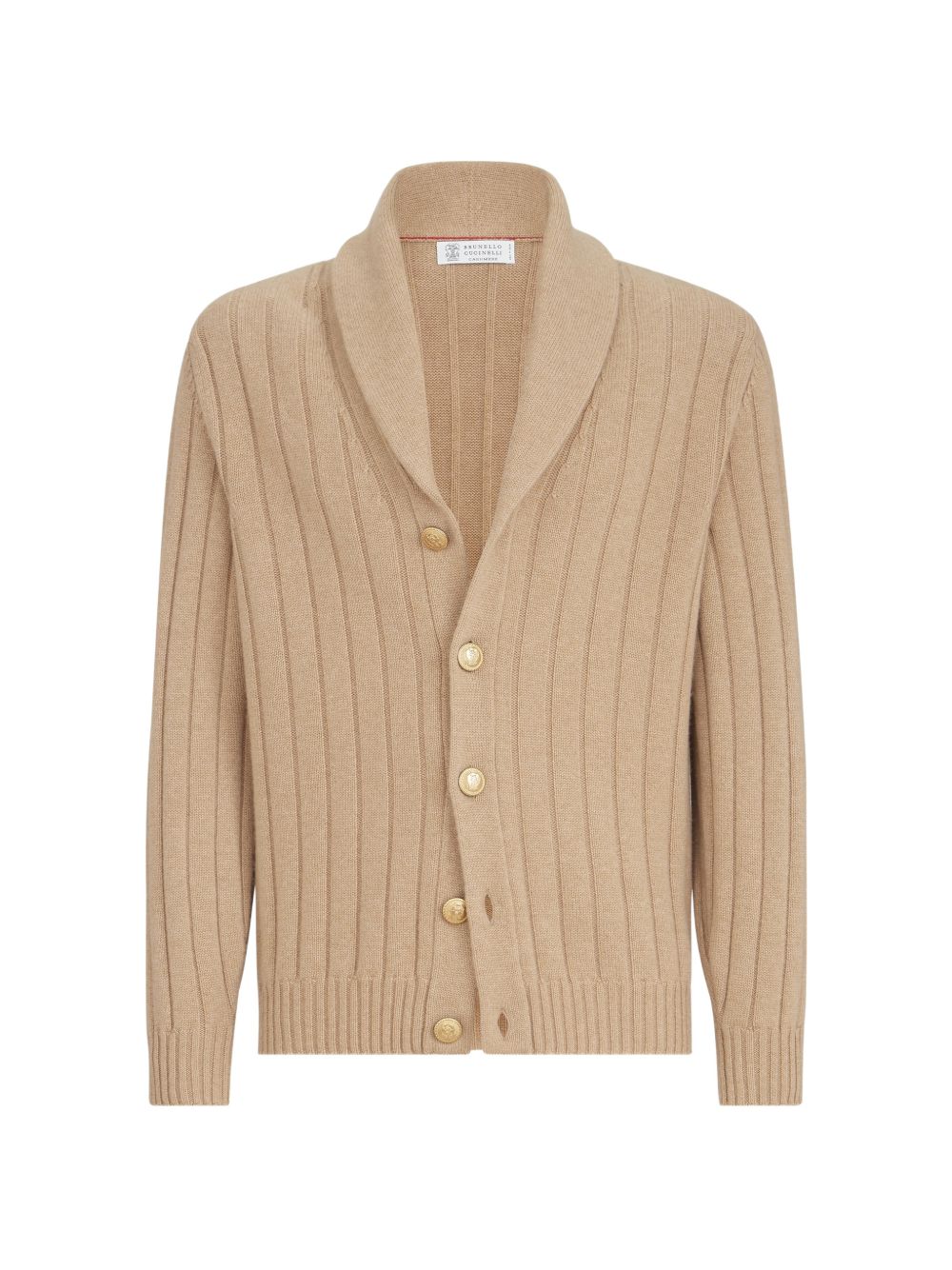 Cardigan grigio a coste 