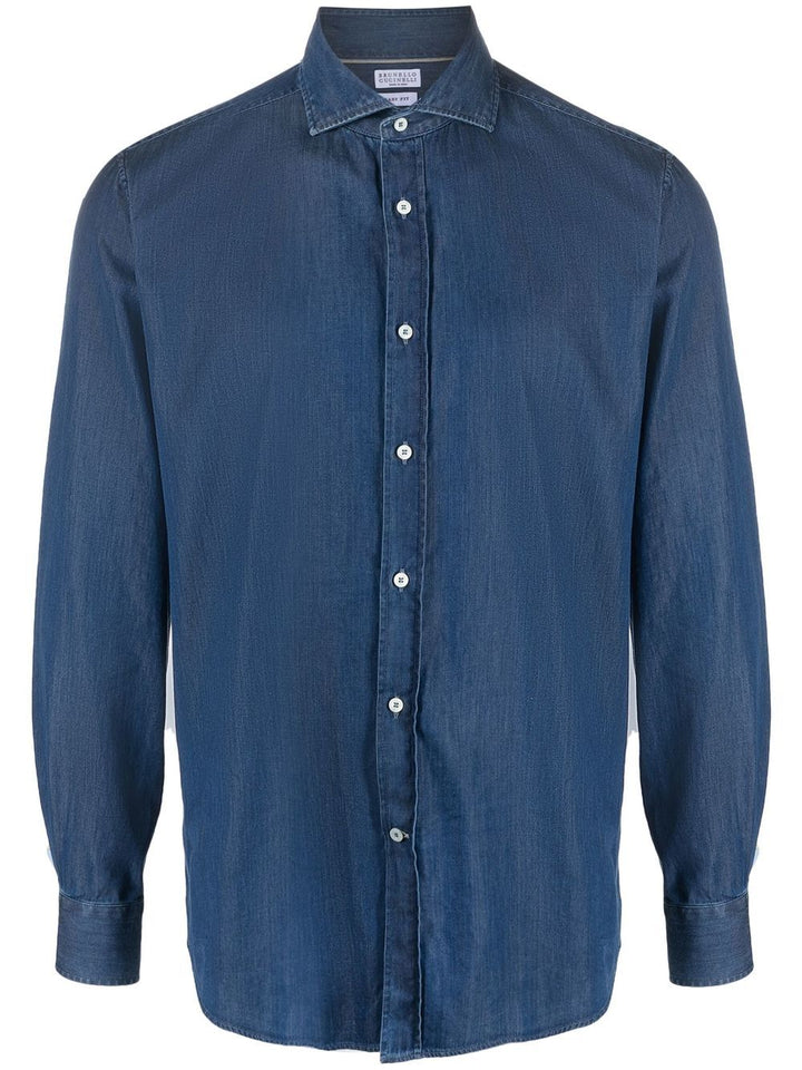 Camicia denim scuro 