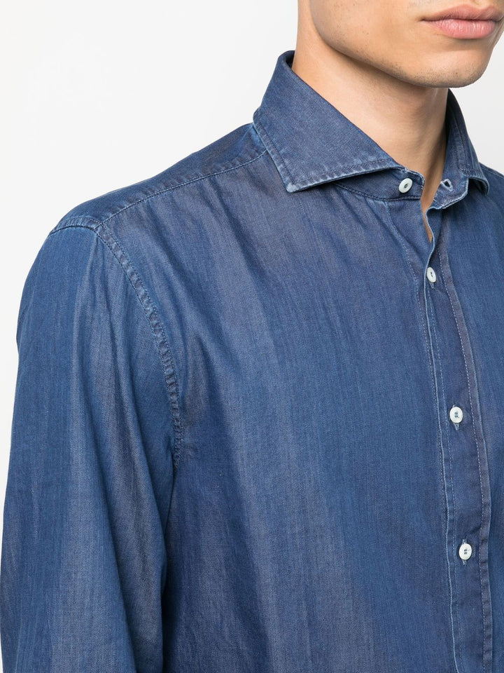 Camicia denim scuro 