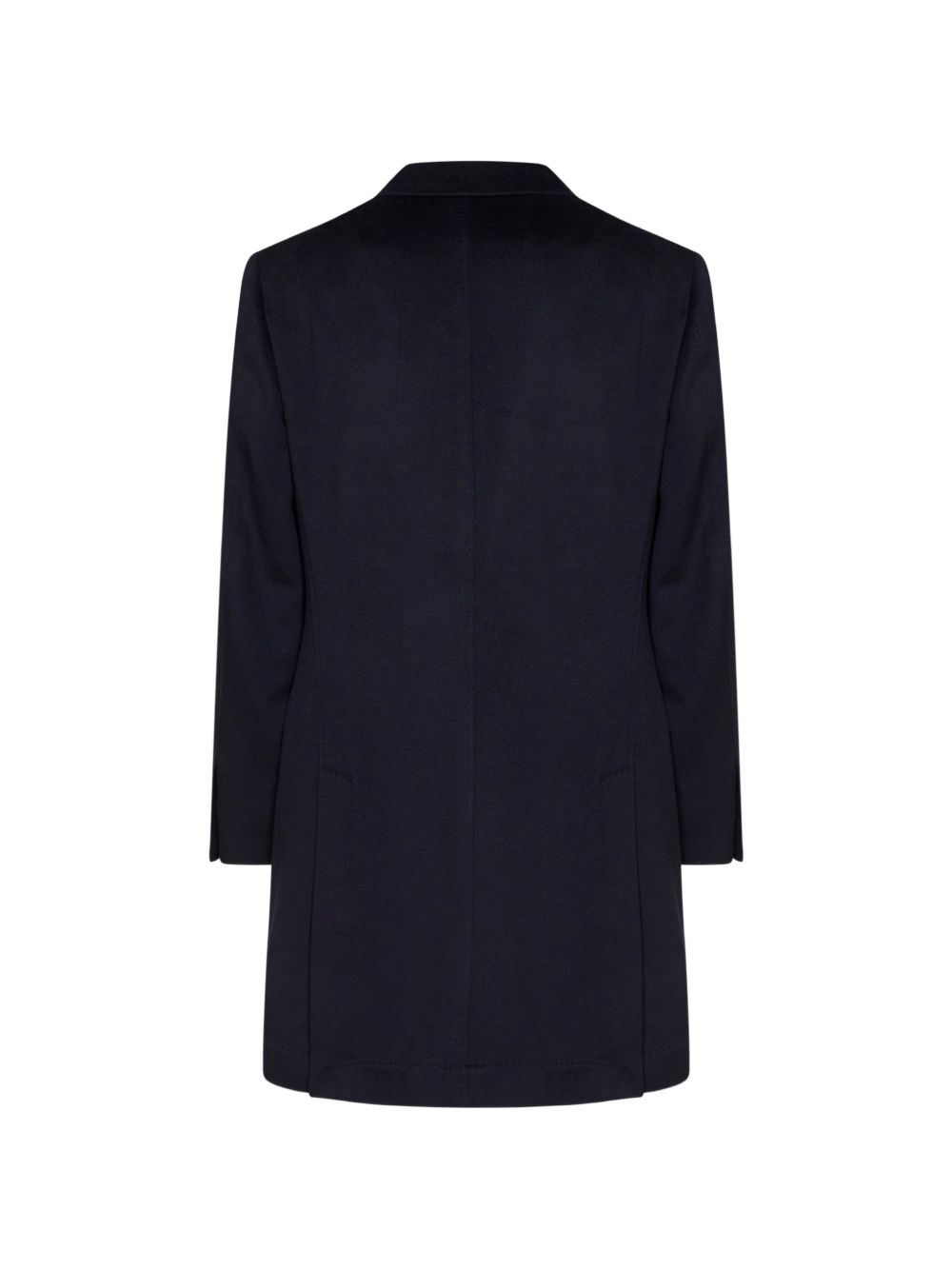 Cappotto blu navy in lana vergine 