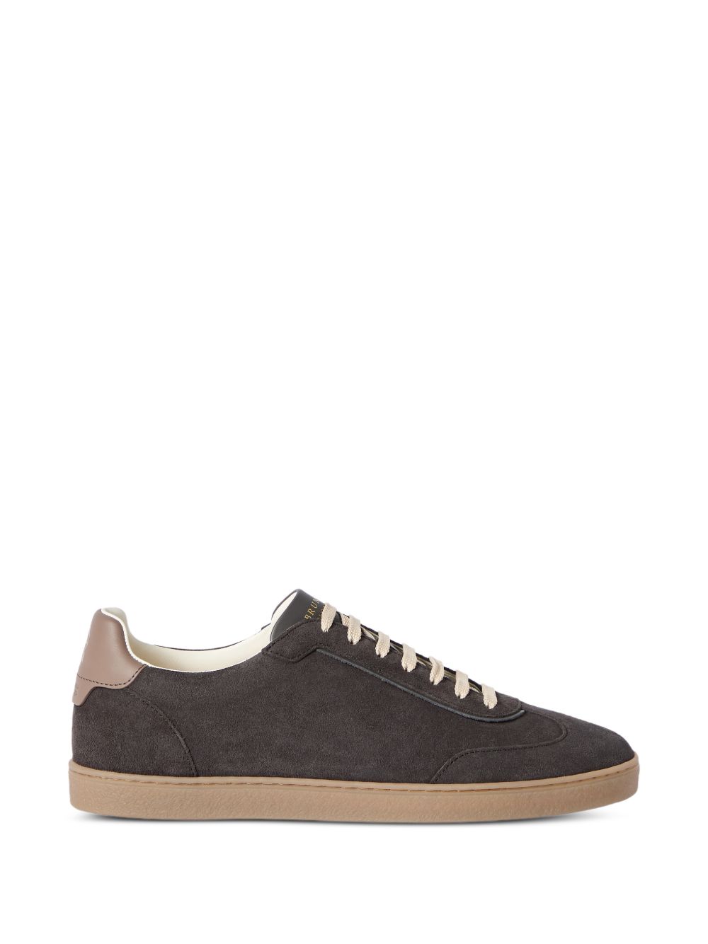 Sneakers grigie in pelle scamosciata 