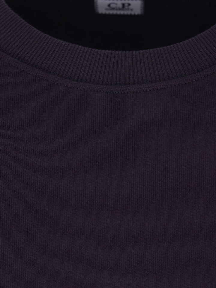 Felpa blu eclipse in cotone con tasca 