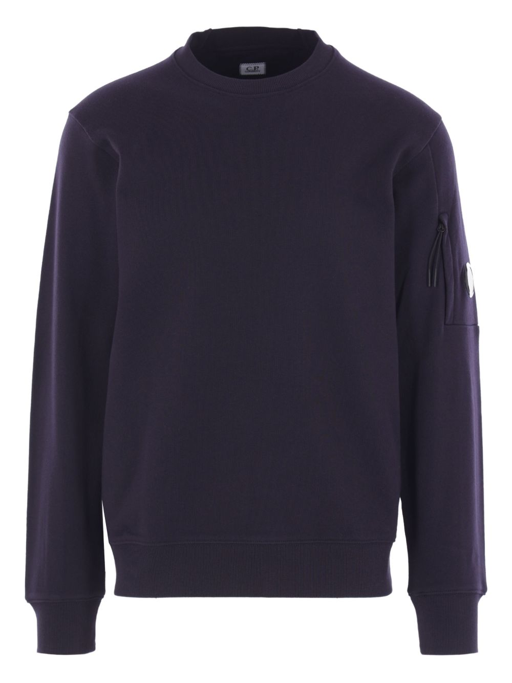 Felpa blu eclipse in cotone con tasca 