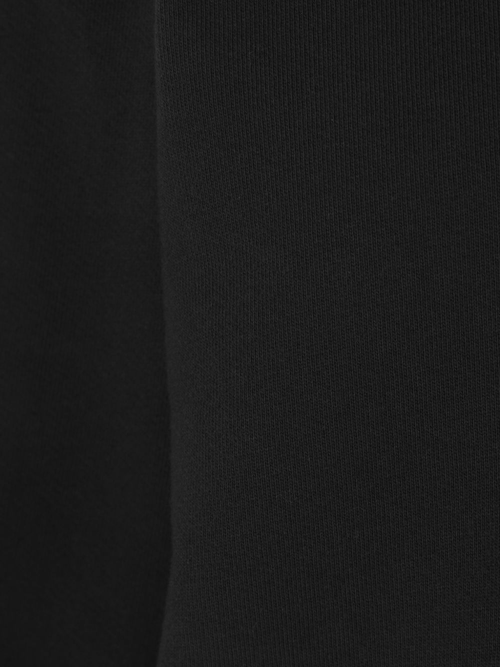 Felpa nera in cotone con tasca 