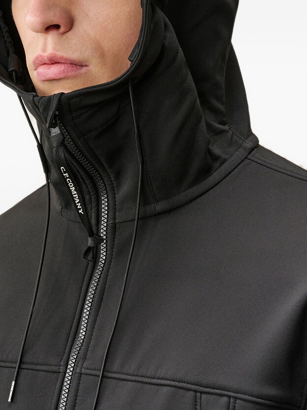 Giacca nera con zip C.P. Compan 