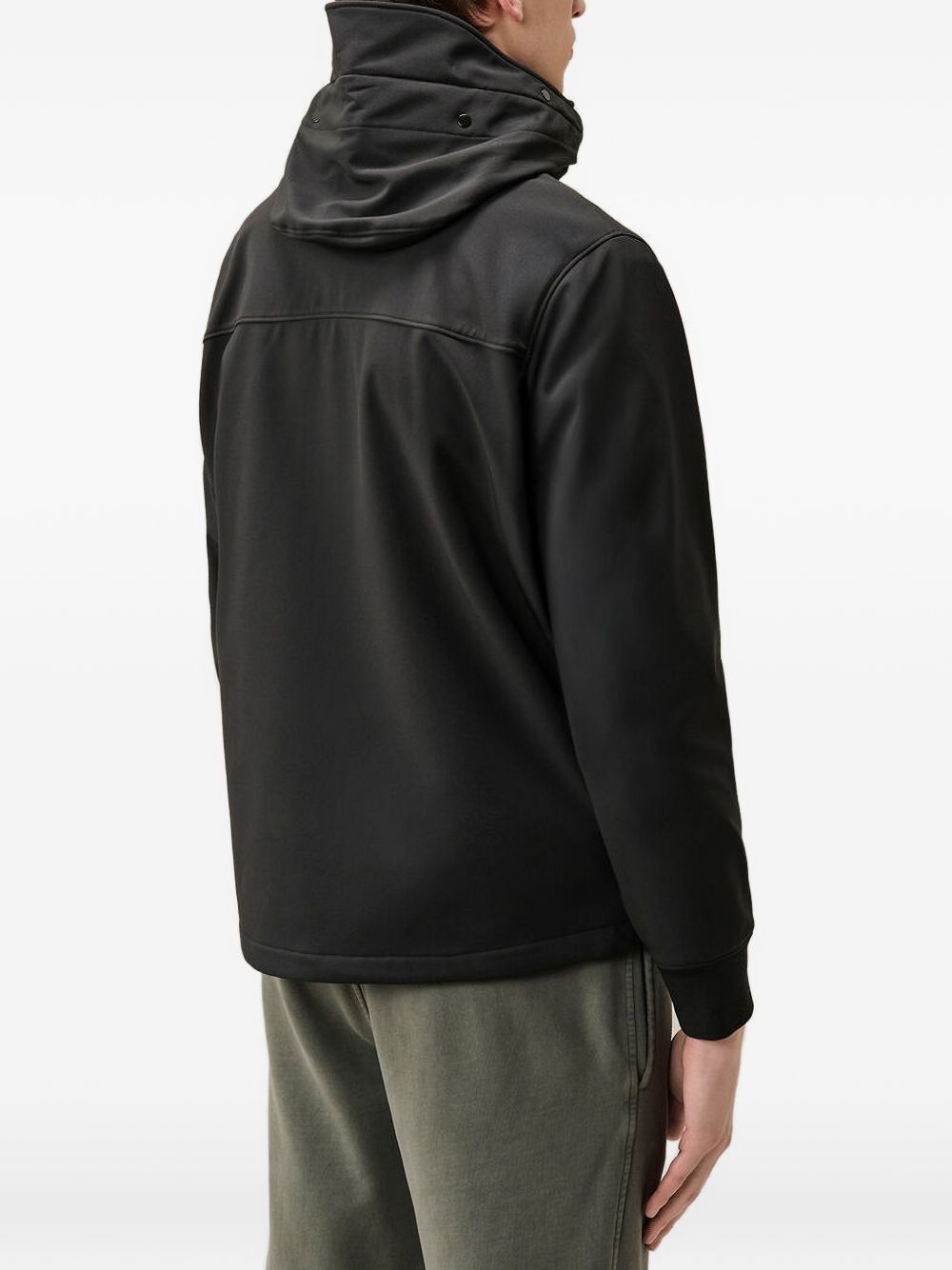 Giacca nera con zip C.P. Compan 