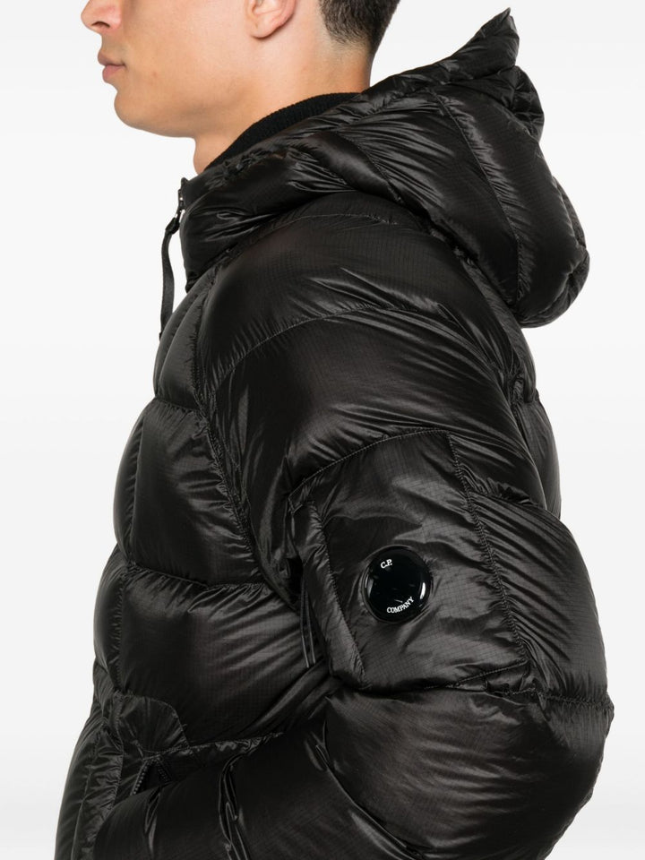 Giacca D.D. Piumino Shell nera con cappuccio 